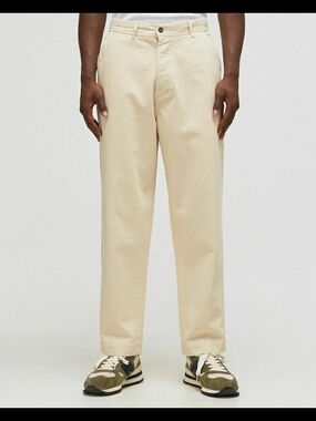 Officine Générale Preston Pants Raw Org Rec Cotton Beige Casual Pants